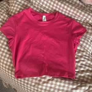 ALO CROPPED TOP (PINK💓)